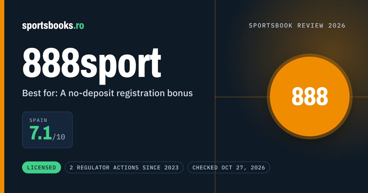 888sport review summary: Spain 7.1 out of 10. Best for a no-deposit registration bonus.