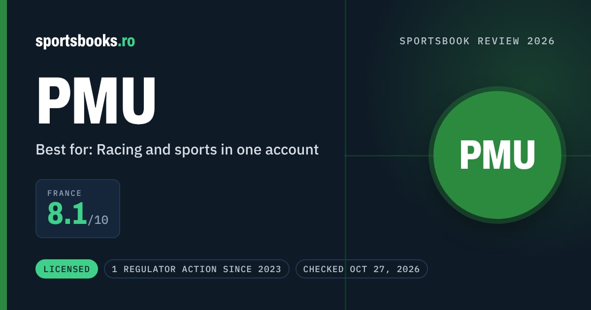 PMU review summary: France 8.1 out of 10. Best for racing and sports in one account.