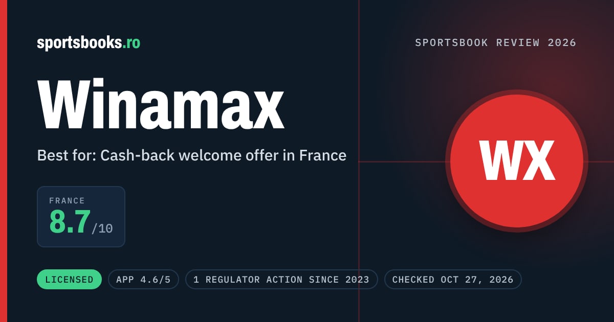 Winamax review summary: France 8.7 out of 10. Best for cash-back welcome offer in france.